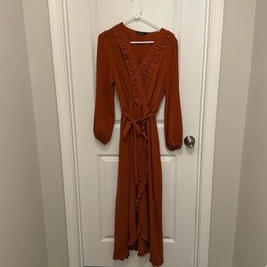 Burnt orange dress